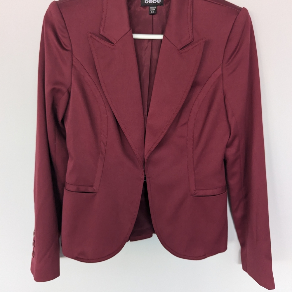 Bebe Women's Burgundy Blazer